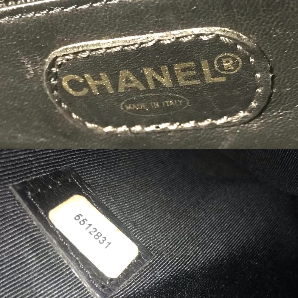 Rare Chanel Vintage Caviar Shoulder Bag - Authentic Black Leather - Picture 11 of 16